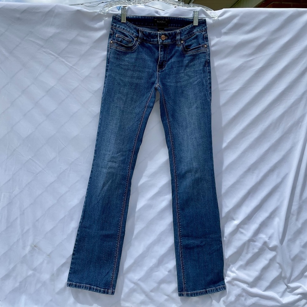 WHBM Low Rise Boot Leg Jeans
